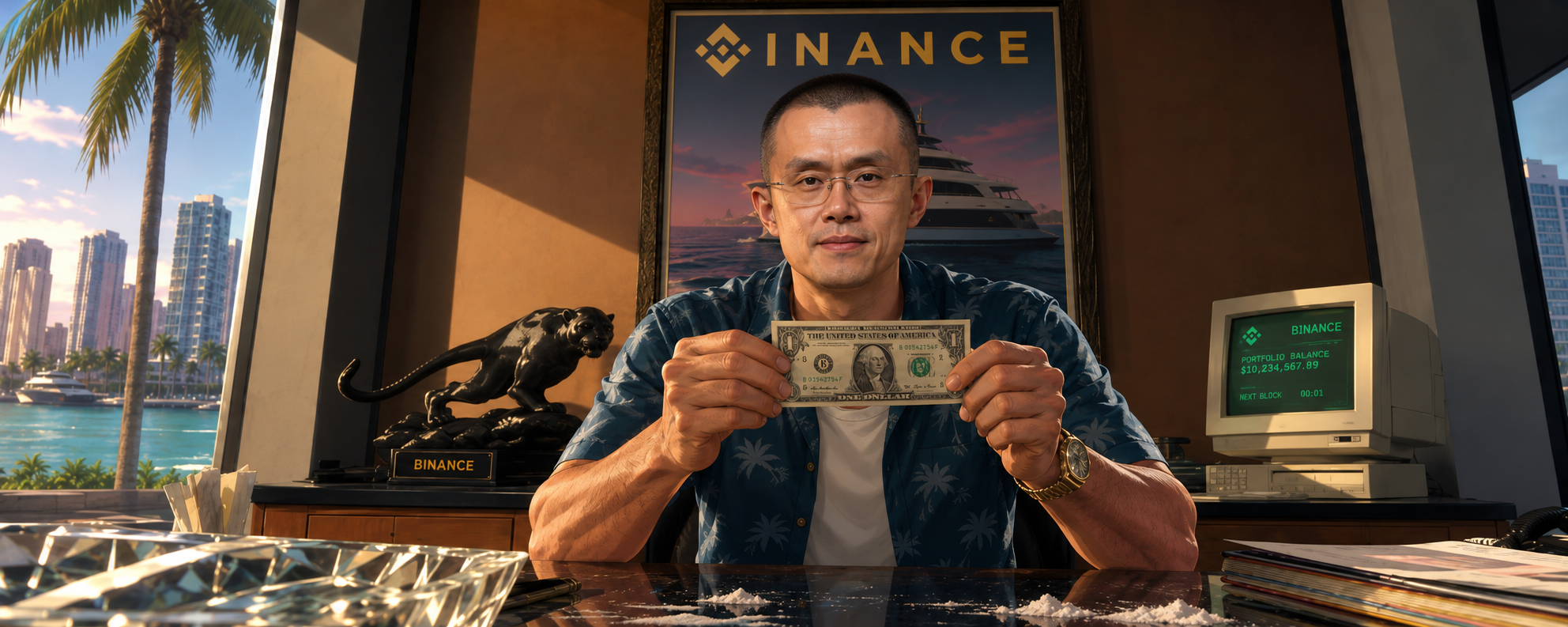Lucia Caminos in Binance City